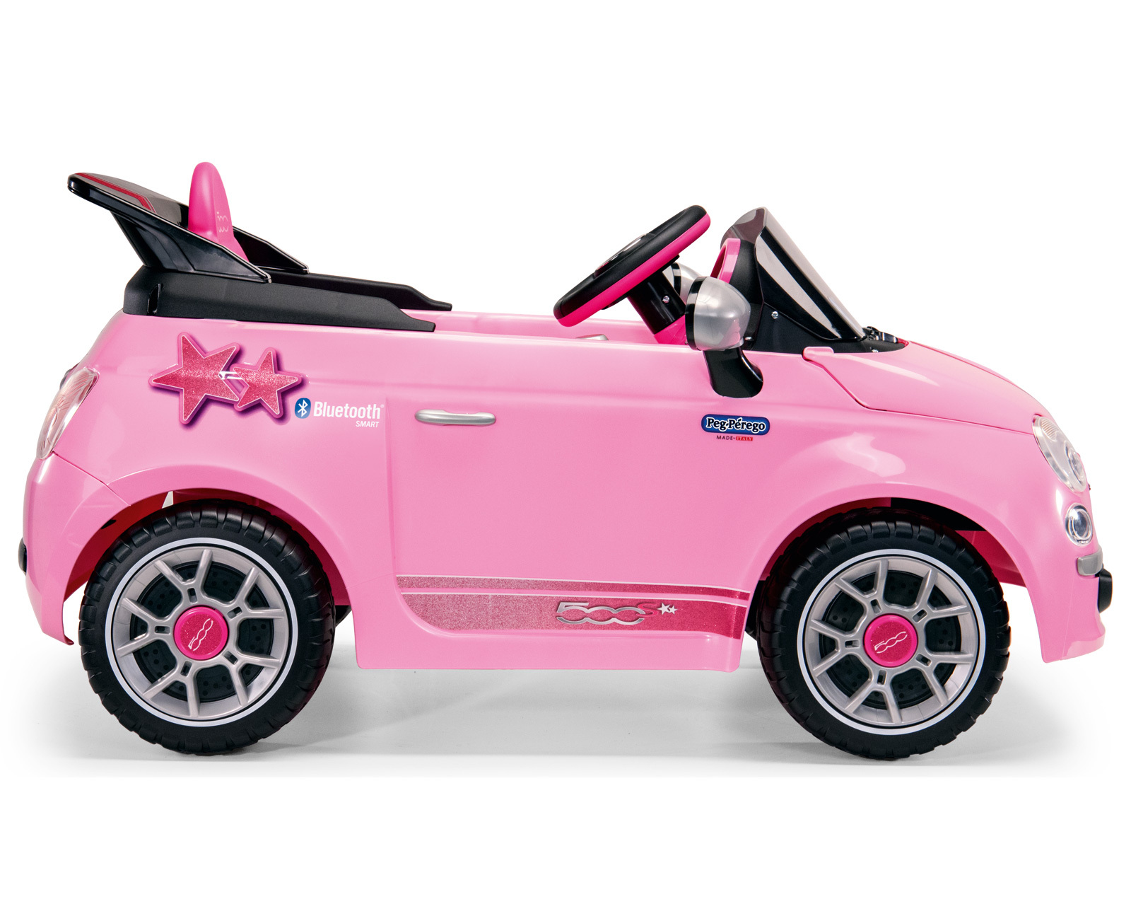 Детский электромобиль Fiat 500 Star Pink R/C, цвет – розовый  